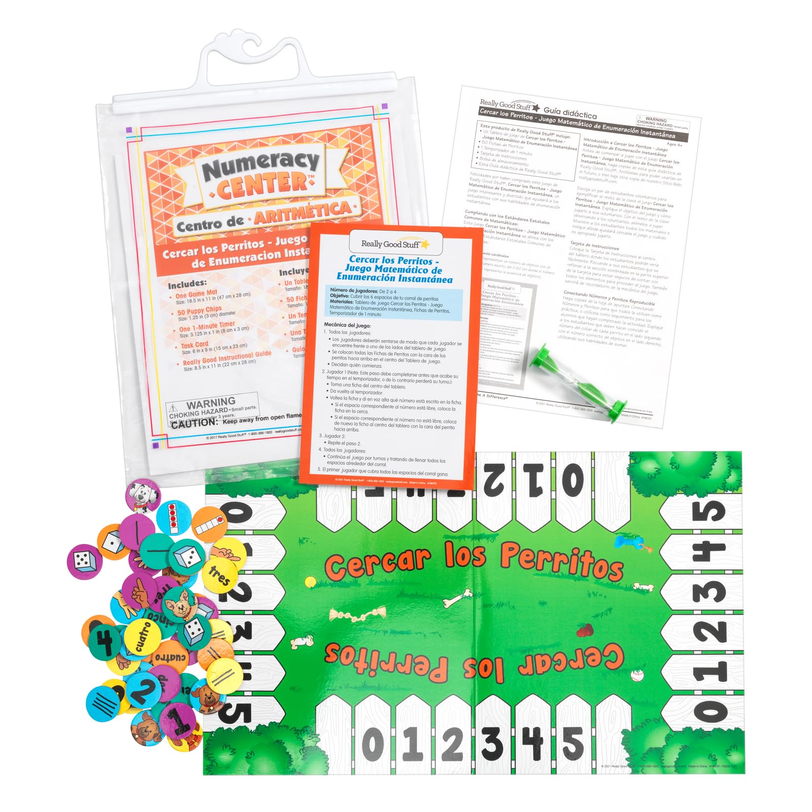 Really Good Stuff Spanish Math Skills Numeracy Centers Grades Pre K-2 (Centros de Aritmetica) - Image 4