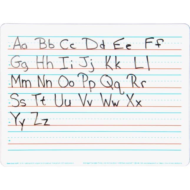 Two-Sided Primary Lined Dry Erase Boards - Non-Magnetic - 6 Boards - Image 4