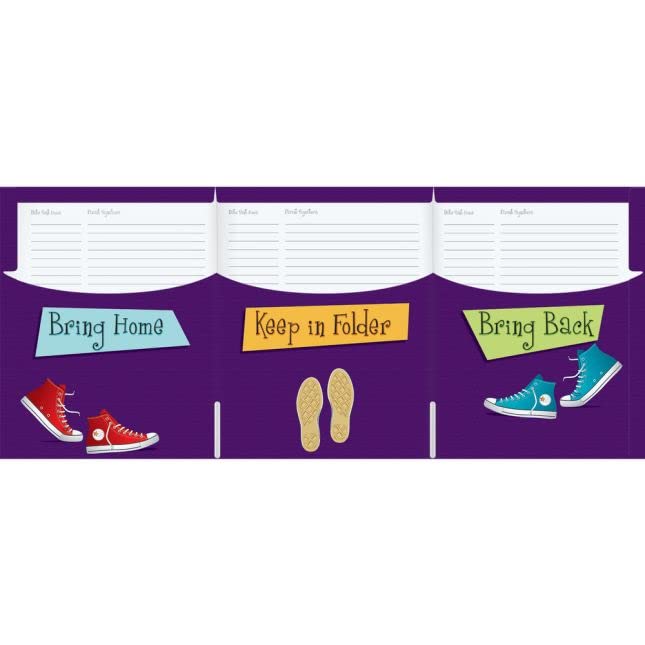 Weekly Take-Home Tri-Fold 3-Pocket Folders - 12 folders - Image 3