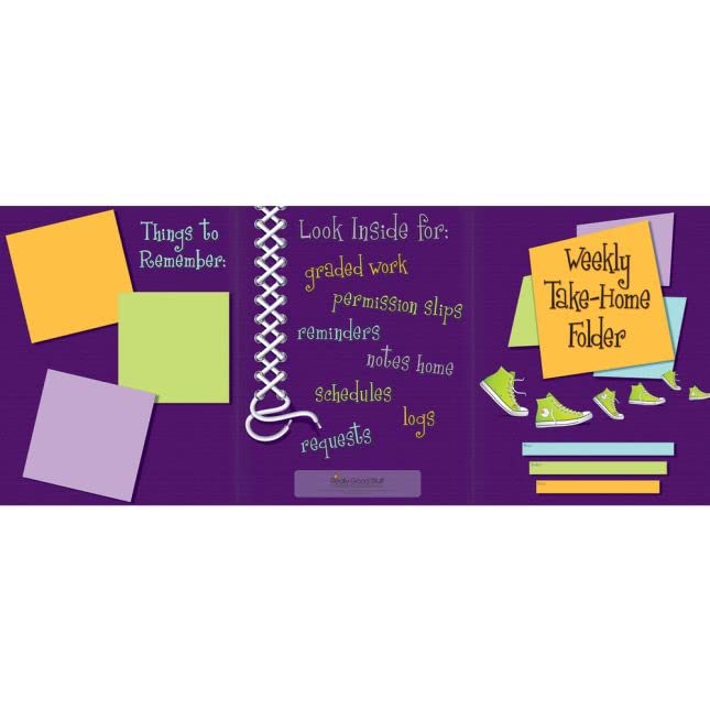 Weekly Take-Home Tri-Fold 3-Pocket Folders - 12 folders - Image 4