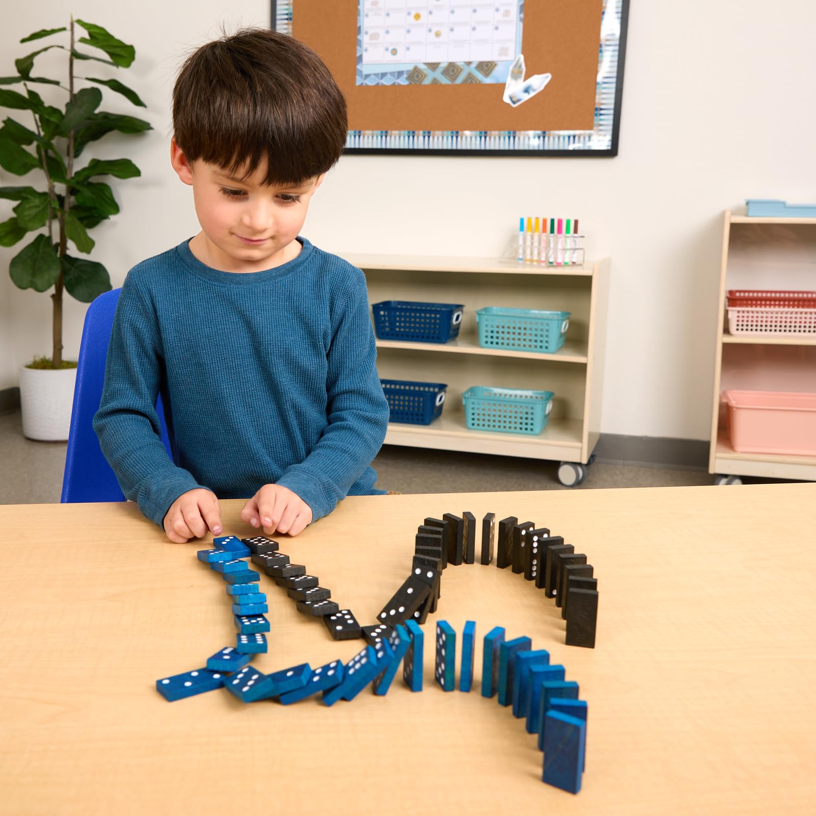 Wooden Dominoes - 168 Pieces, Excellerations - Image 4